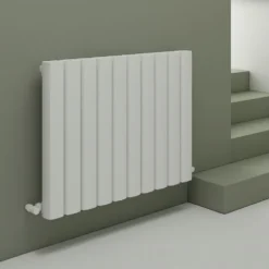 Carisa Vesta Oval Single Panel Horizontal Aluminium Radiator