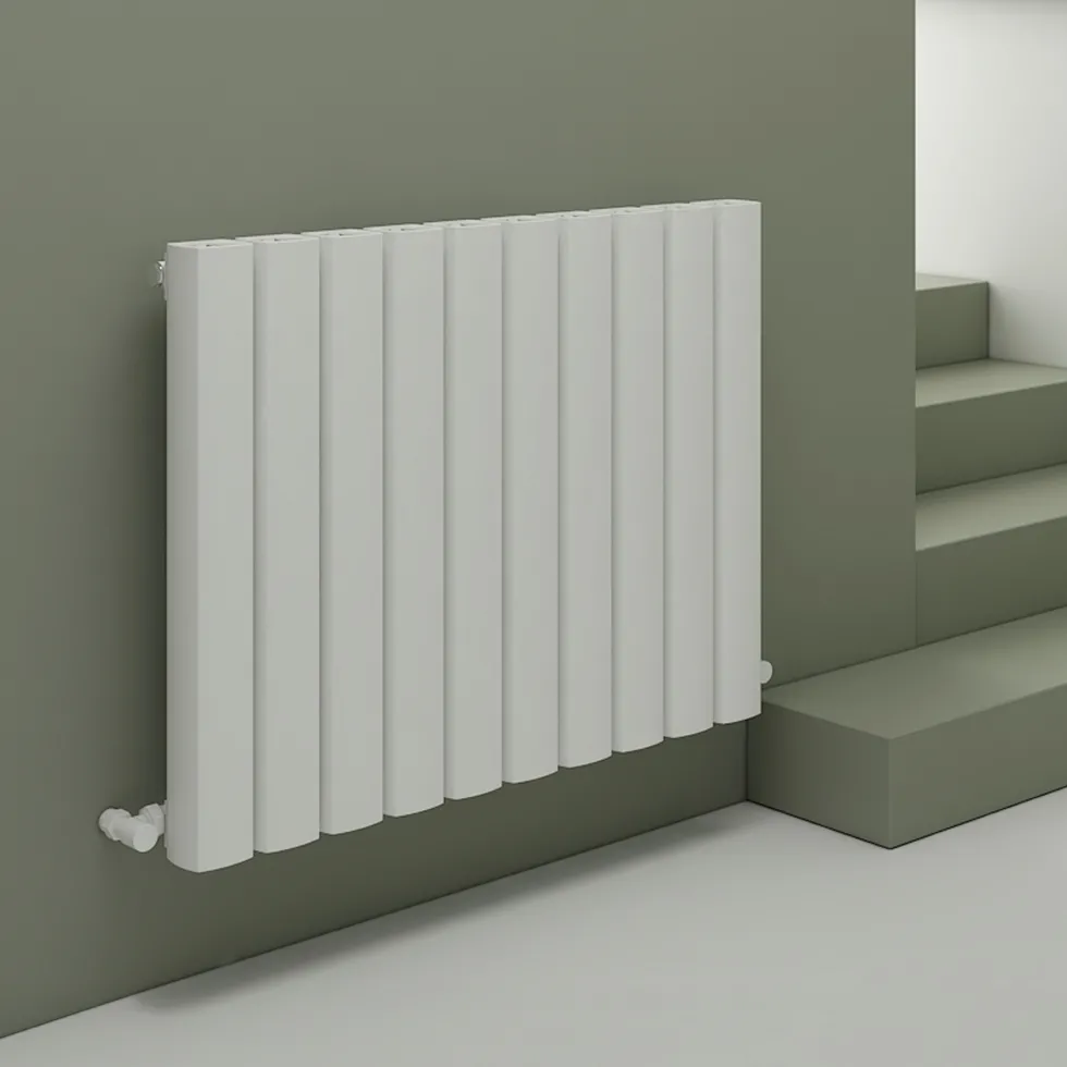 Carisa Vesta Oval Single Panel Horizontal Aluminium Radiator