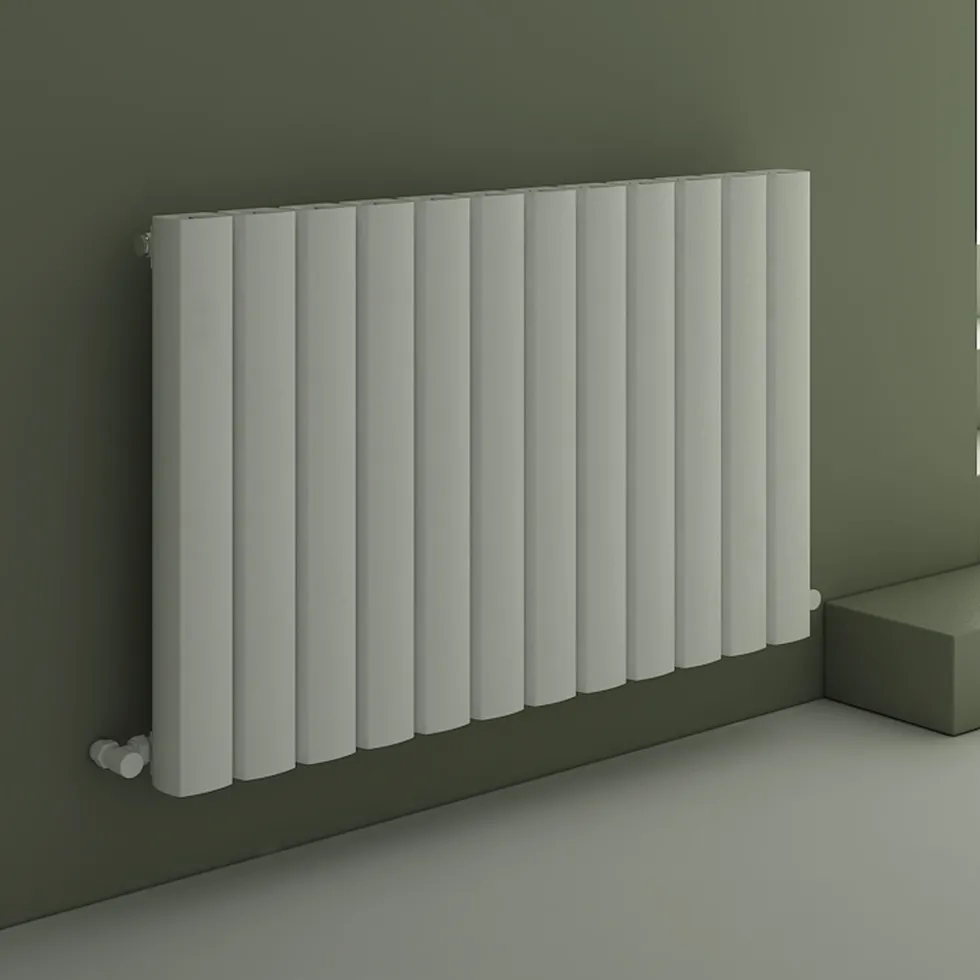 Carisa Vesta Oval Single Panel Horizontal Aluminium Radiator