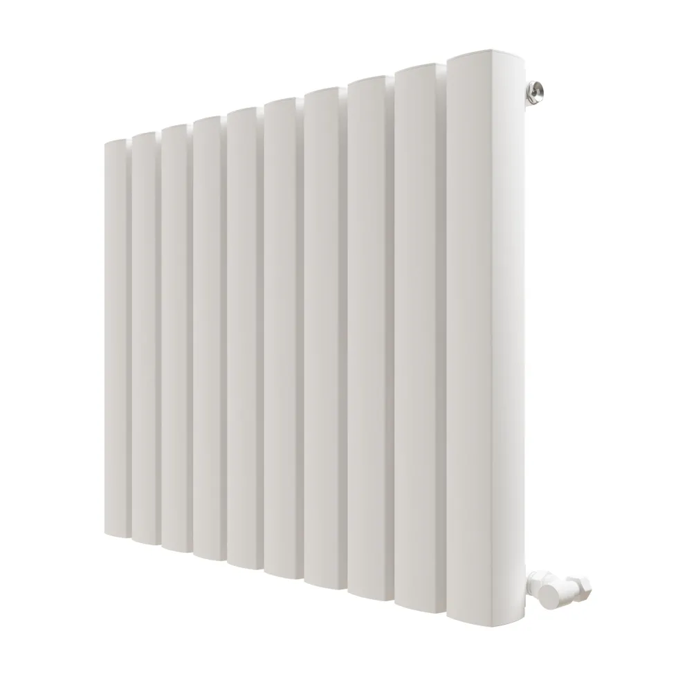 Carisa Vesta Oval Single Panel Horizontal Aluminium Radiator