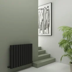 Carisa Vesta Oval Single Panel Horizontal Aluminium Radiator