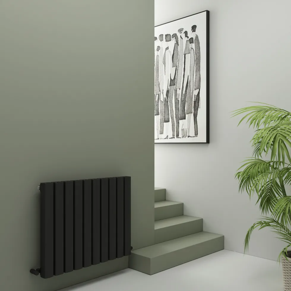 Carisa Vesta Oval Single Panel Horizontal Aluminium Radiator