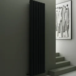 Carisa Vesta Oval Single Panel Vertical Aluminium Radiator