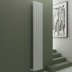 Carisa Vesta Oval Single Panel Vertical Aluminium Radiator