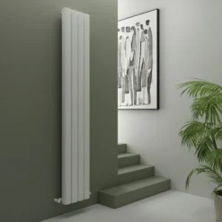 Carisa Vesta Oval Single Panel Vertical Aluminium Radiator