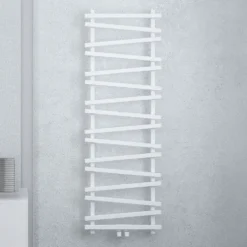 Carisa Vivek Angled Designer Aluminium Heated Towel Rail