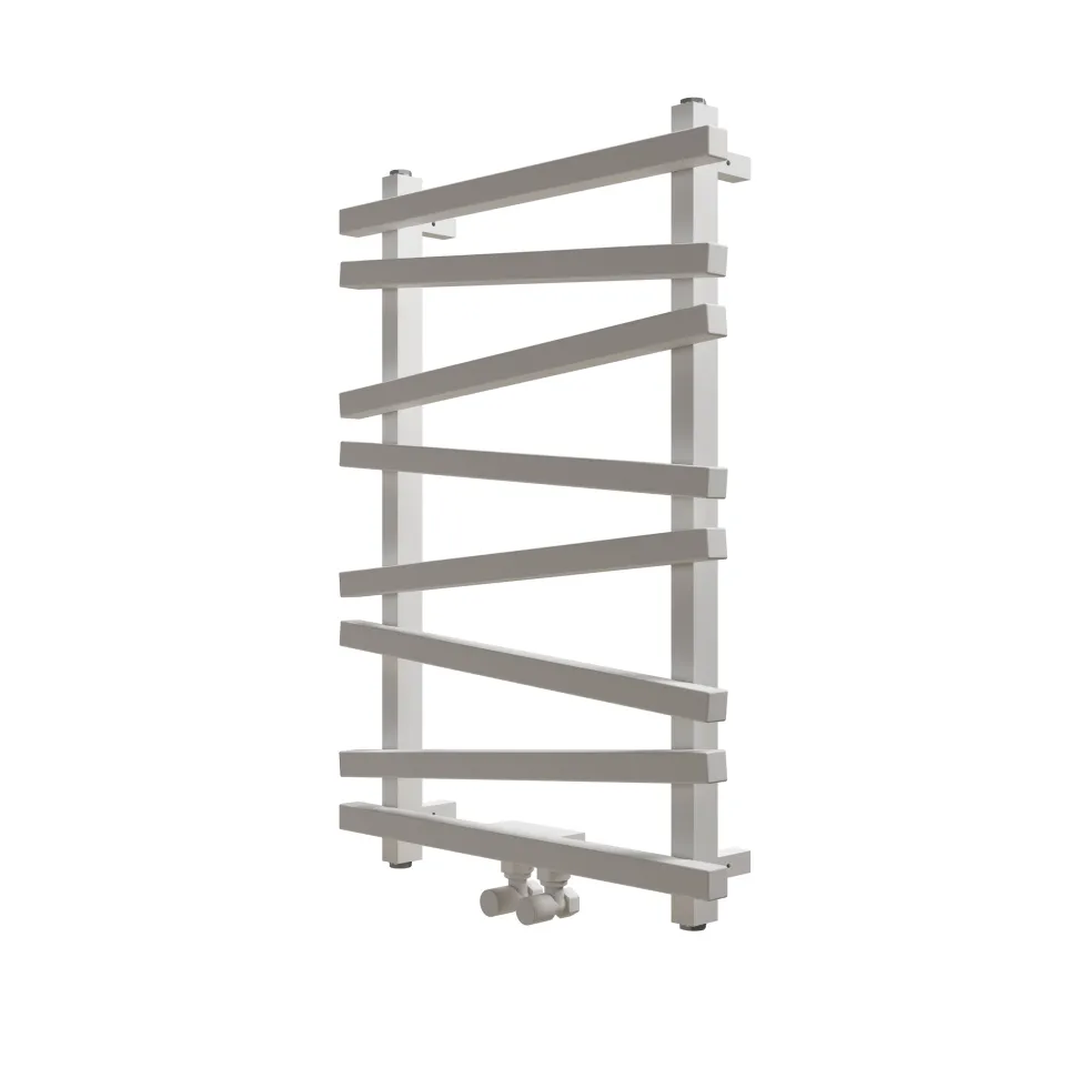 Carisa Vivek Angled Designer Aluminium Heated Towel Rail