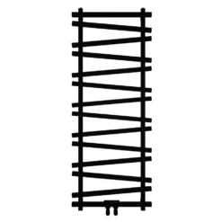 Carisa Vivek Angled Designer Aluminium Heated Towel Rail
