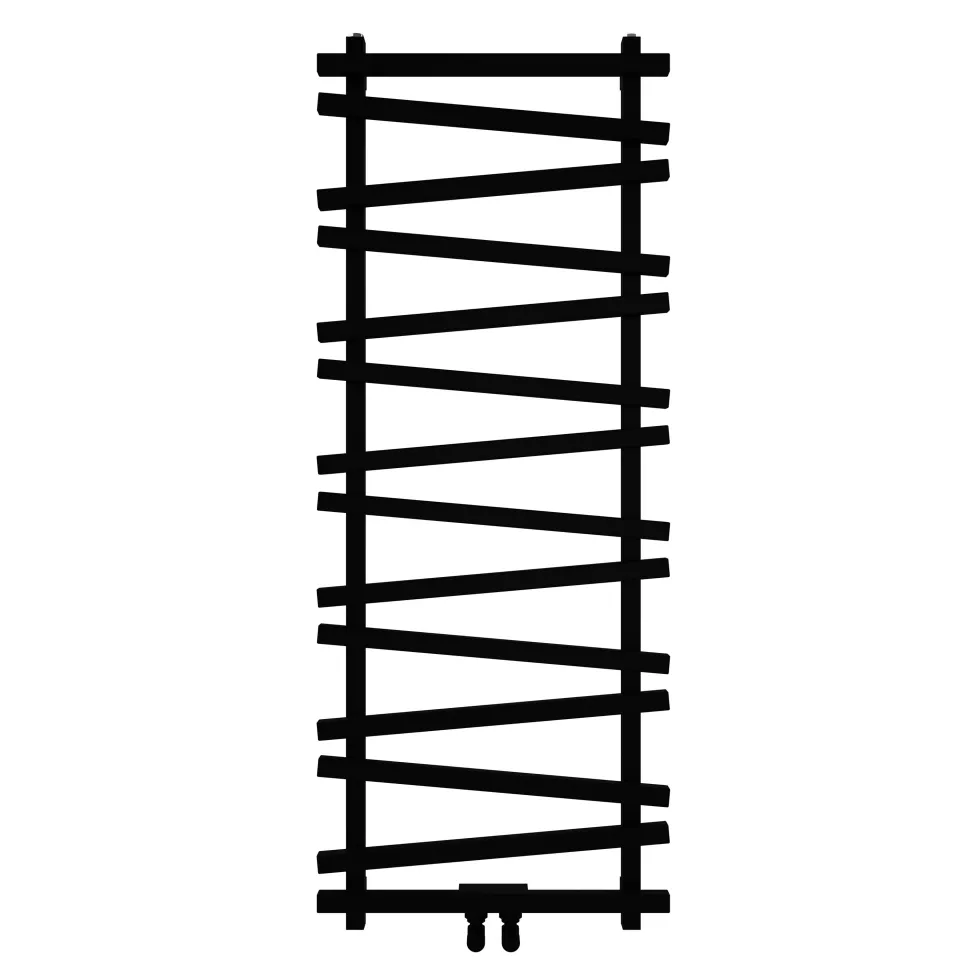 Carisa Vivek Angled Designer Aluminium Heated Towel Rail