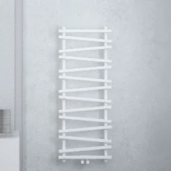 Carisa Vivek Angled Designer Aluminium Heated Towel Rail