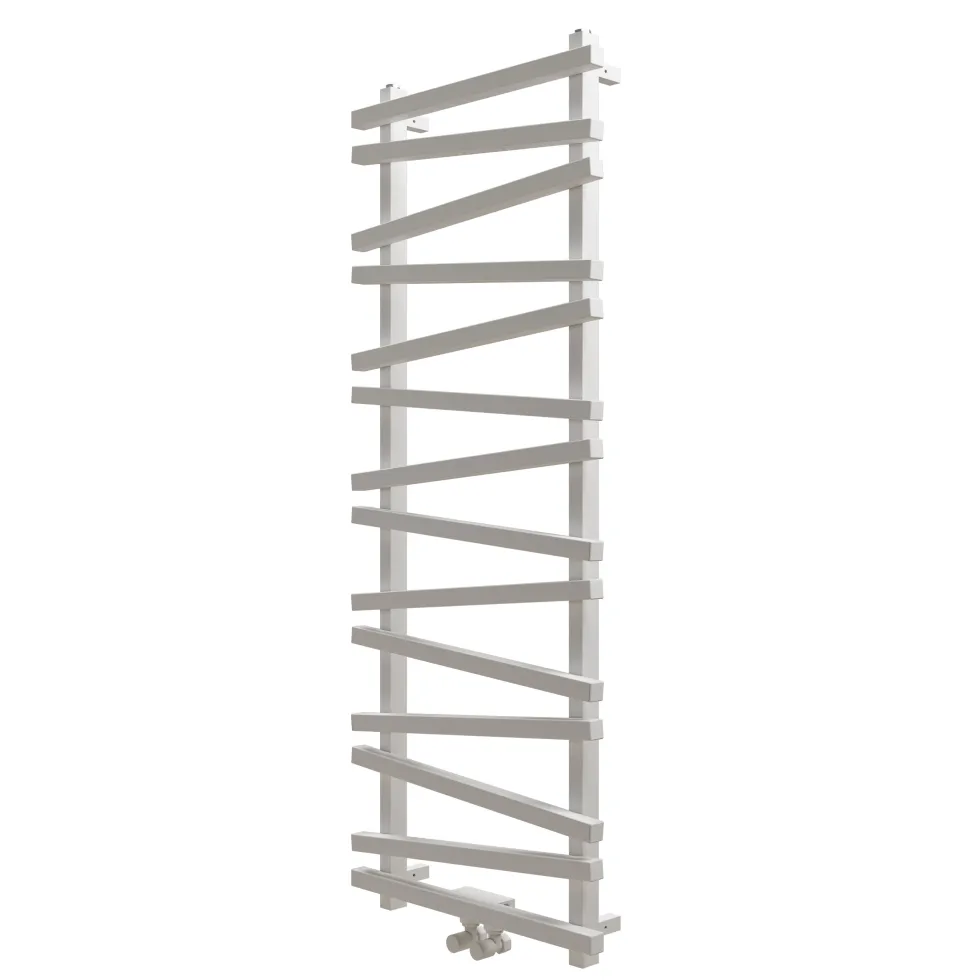 Carisa Vivek Angled Designer Aluminium Heated Towel Rail