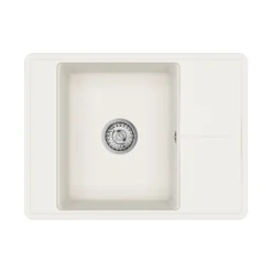 Clearwater Arina 1 Bowl Granite Composite Kitchen Sink with Reversible Drainer - 670 x 500mm