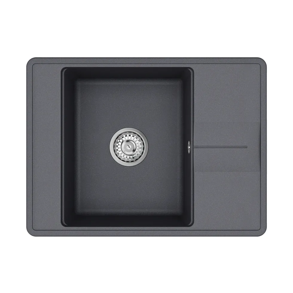 Clearwater Arina 1 Bowl Granite Composite Kitchen Sink with Reversible Drainer - 670 x 500mm