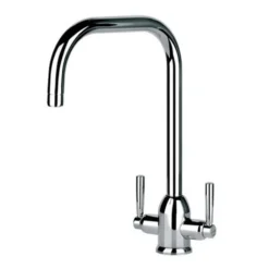 Clearwater Camillo Twin Lever Mono Sink Mixer with Swivel Spout