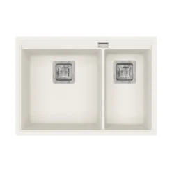 Clearwater Capri 1.75 Bowl Granite Composite Inset/Undermount Kitchen Sink - 650 x 455mm