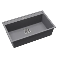 Clearwater Capri 1 Bowl Granite Composite Inset/Undermount Kitchen Sink - 740 x 455mm