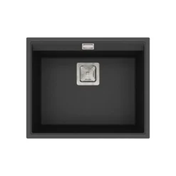 Clearwater Capri 1 Bowl Granite Composite Inset/Undermount Kitchen Sink - 505 x 405mm