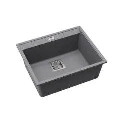 Clearwater Capri 1 Bowl Granite Composite Inset/Undermount Kitchen Sink - 505 x 405mm