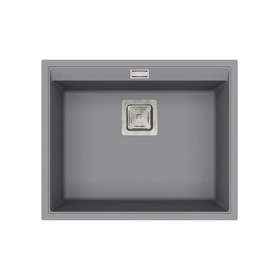 Clearwater Capri 1 Bowl Granite Composite Inset/Undermount Kitchen Sink - 505 x 405mm