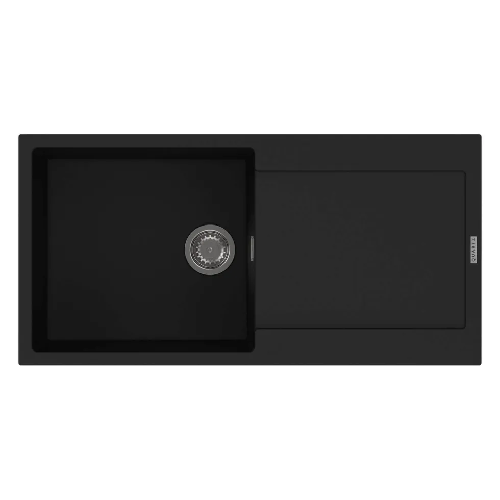 Clearwater Carina 1 Bowl Granite Composite Sink & Waste with Reversible Drainer - 1000 x 500mm
