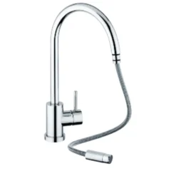 Clearwater Elmira Single Lever Mono Sink Mixer with Swivel Spout & Pull Out Aerator
