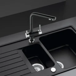 Clearwater Hydra Filtered Mono Kitchen Mixer with Ultrapure Cartridge – Chrome & Nero