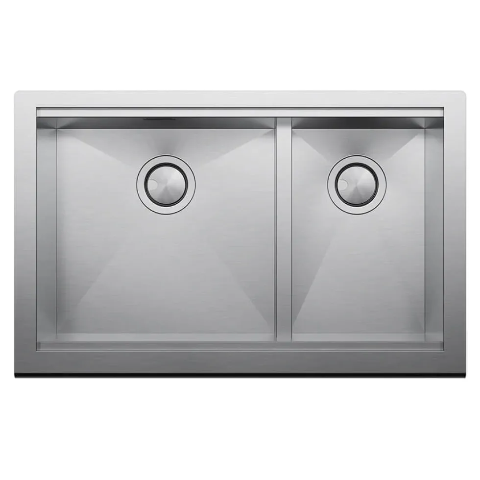 Clearwater Infinity Smart Butler 1.5 Bowl Brushed Stainless Steel Kitchen Sink & Waste - 800 x 510mm