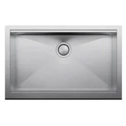 Clearwater Infinity Smart Butler Large Single Bowl Brushed Stainless Steel Kitchen Sink & Waste - 800 x 510mm