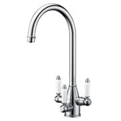 Clearwater Krypton Triple Lever Mono Kitchen Mixer and Cold Filtered Water Tap