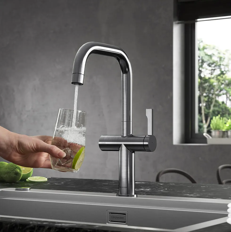 Clearwater Mariner WRAS Approved Single Lever Mono Kitchen Mixer and Cold Filtered Water Tap