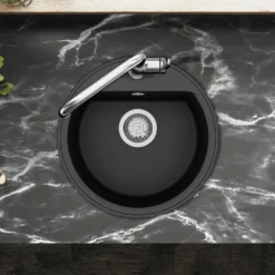 Clearwater Mio 1 Bowl Granite Composite Kitchen Sink - 450 x 450mm