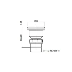 Clearwater 60mm Basket Strainer Waste