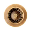 Clearwater 60mm Kitchen Basket Strainer Waste for Belfast Sinks - Antique Bronze