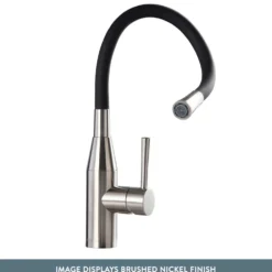 Clearwater Morpho Mono Kitchen Mixer with 'Flex & Stay' Spout - Polished Chrome & Choice of Hose Colour