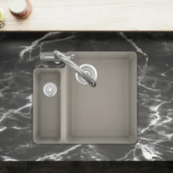 Clearwater Nova 1.5 Bowl Granite Composite Inset/Undermount Kitchen Sink - 557 x 500mm