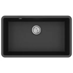 Clearwater Nova 1 Bowl Granite Composite Inset/Undermount Kitchen Sink - 810 x 480mm