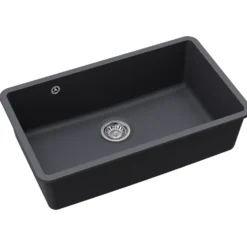Clearwater Nova 1 Bowl Granite Composite Inset/Undermount Kitchen Sink - 810 x 480mm
