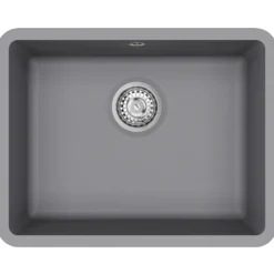 Clearwater Nova 1 Bowl Granite Composite Inset/Undermount Kitchen Sink - 585 x 460mm