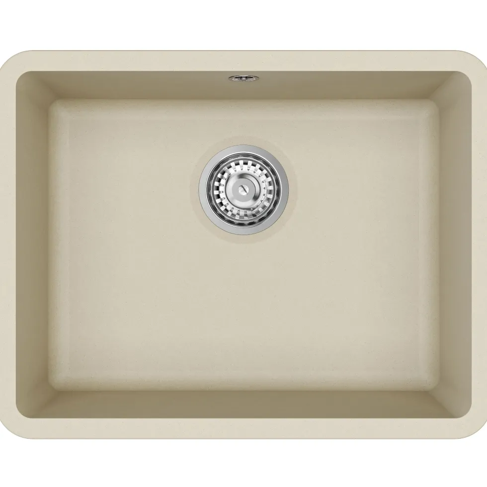 Clearwater Nova 1 Bowl Granite Composite Inset/Undermount Kitchen Sink - 585 x 460mm