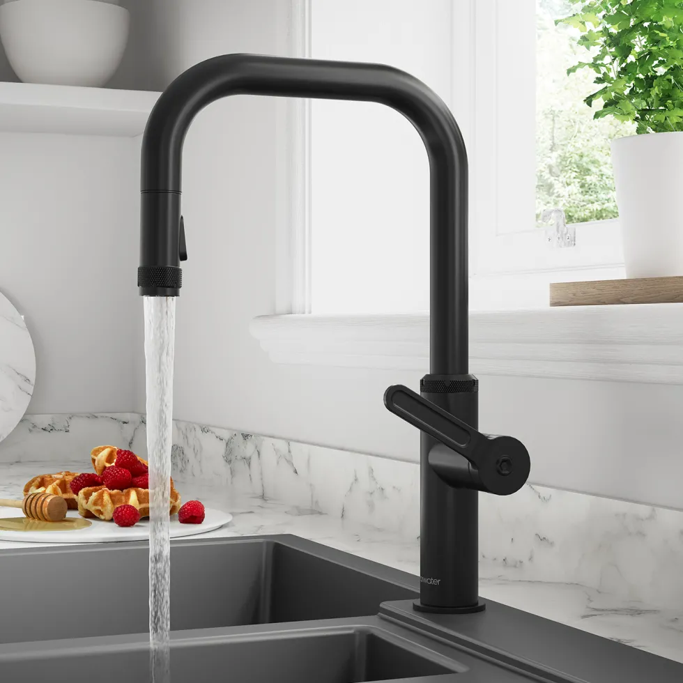 Clearwater Pioneer WRAS Approved Single Lever Industrial-Style Mono Pull Out Spray Kitchen Mixer Tap