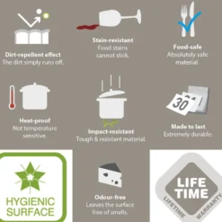 Clearwater Siena 1.5 Bowl Granite Composite Undermount Kitchen Sink & Waste - 555 x 460mm