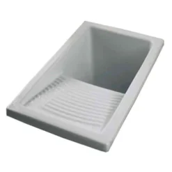 Clearwater Small White Ceramic Laundry Sink - 395 x 610mm