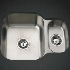 Clearwater Tango 1.5 Bowl Brushed Stainless Steel Undermount Sink & Waste - 580 x 450mm