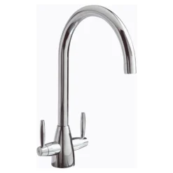 Clearwater Tutti Twin Lever Mono Sink Mixer with Swivel Spout