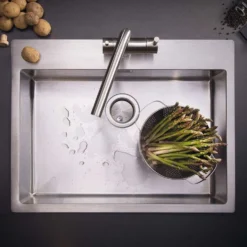 Clearwater Urban 1 Bowl Brushed Stainless Steel Kitchen Sink & Waste Kit - 660 x 515mm