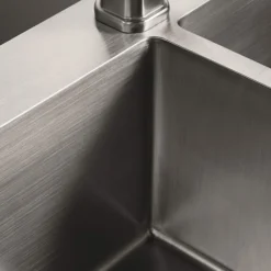 Clearwater Urban 1 Bowl Brushed Stainless Steel Kitchen Sink & Waste Kit - 540 x 510mm