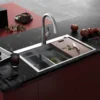 Clearwater Urban Smart Extra Large 1 Bowl Stainless Steel Kitchen Sink, Integrated Accessories & Automatic Waste - 800 x 520mm