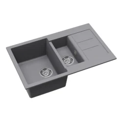Clearwater Vesta 1.5 Bowl Kitchen Sink with Reversible Drainer - 800 x 500mm