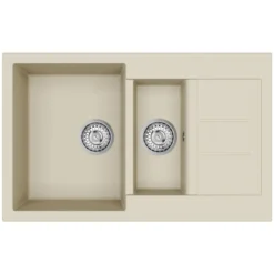 Clearwater Vesta 1.5 Bowl Kitchen Sink with Reversible Drainer - 800 x 500mm