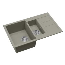 Clearwater Vesta 1.5 Bowl Kitchen Sink with Reversible Drainer - 800 x 500mm